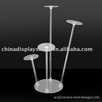 clear plexiglass 4pcs hat display stand